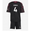 Camisa de Futebol Liverpool Virgil van Dijk #4 Equipamento Alternativo Infantil 2026-27 Manga Curta (+ Calças curtas)